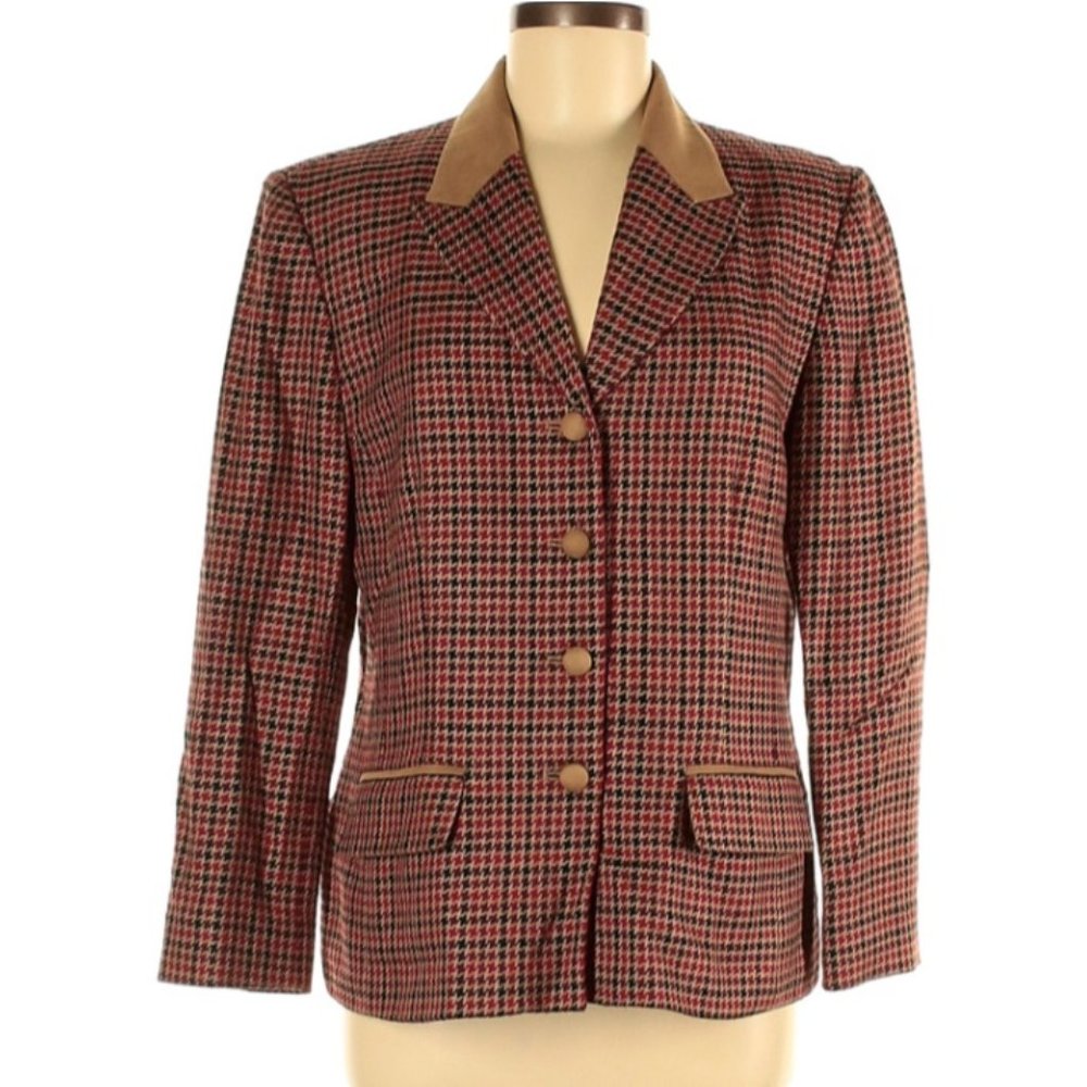 SOLDPendleton Women's Blazer RustBlackTan | Sz 10